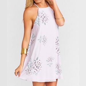 Show Me Your Mumu Gomez Mini Dress in Liv Lav Luv